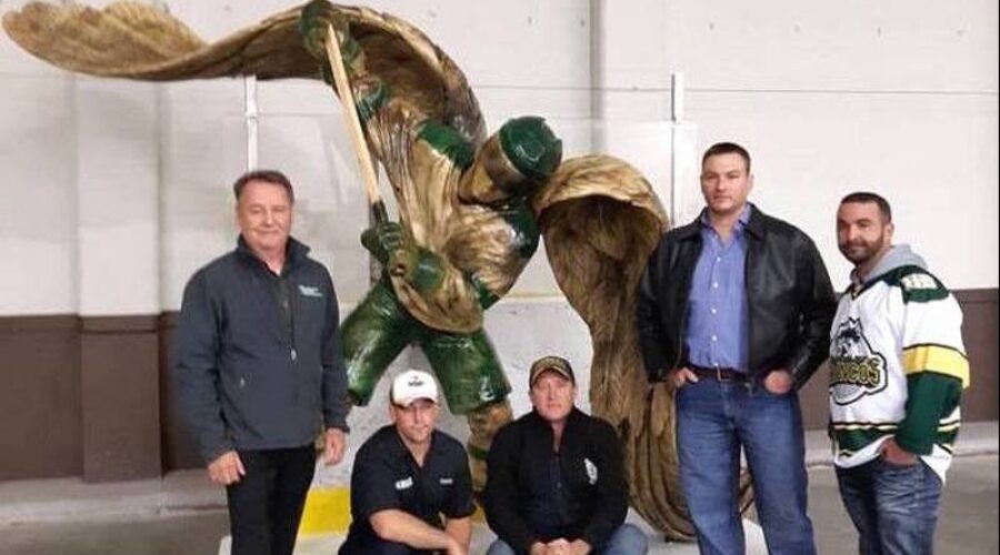 Louisdale man helps with Humboldt Broncos memorial statue