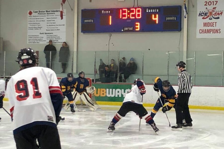 Cape Breton West High School Hockey League results (from Port Hood Monday)