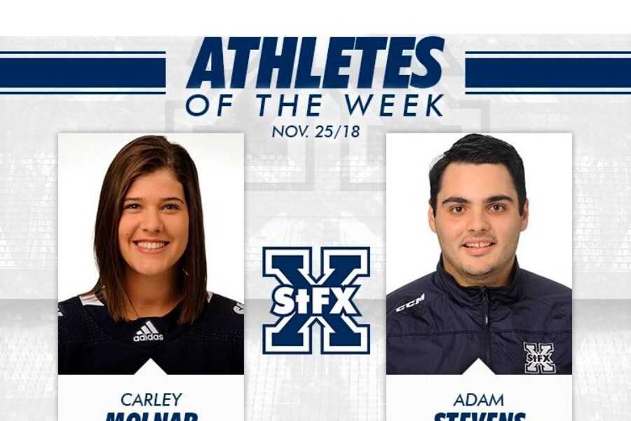 Hockey players named StFX AOTW