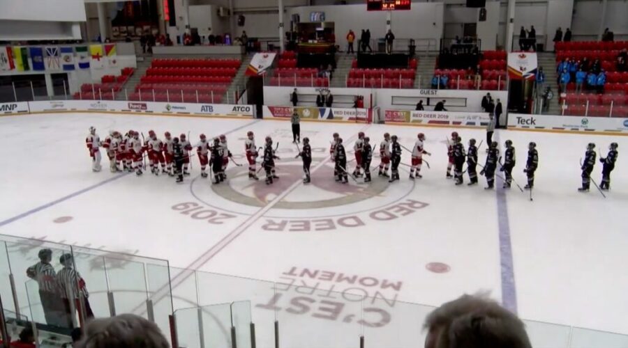 2019 Canada Winter Games Hockey results (from Red Deer, Alberta Saturday)