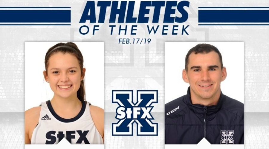 Hockey goalie, basketball guard receive weekly StFX awards