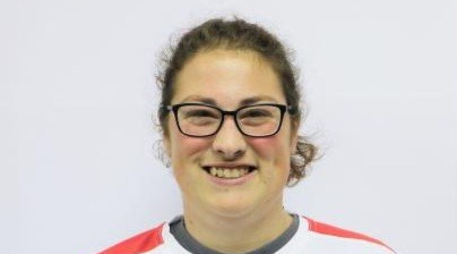 Kristina Richard taking home gold medal from Special Olympics