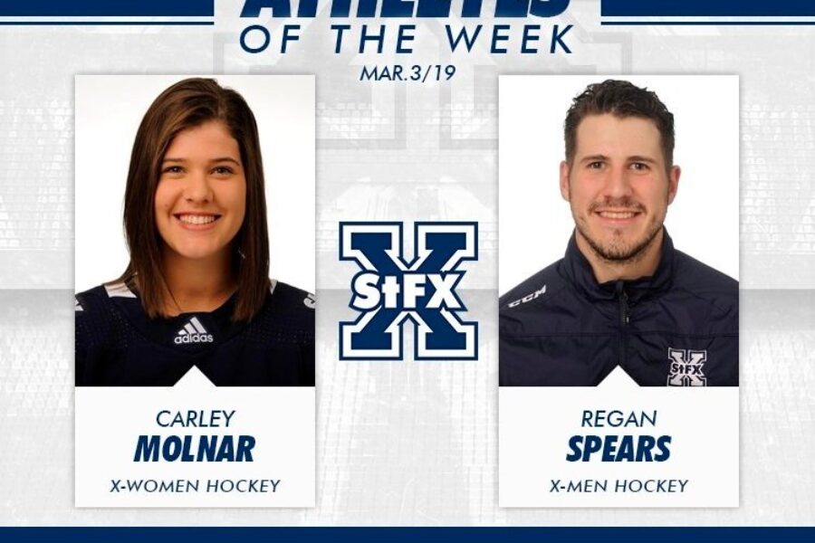 Spears, Molnar named latest StFX AOTW