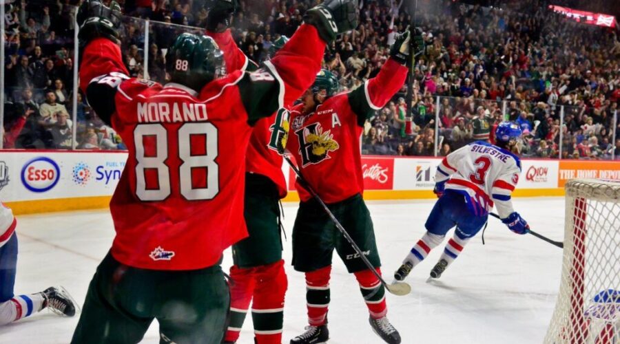 Quebec Major Junior Hockey League playoff results (from Moncton Wednesday)