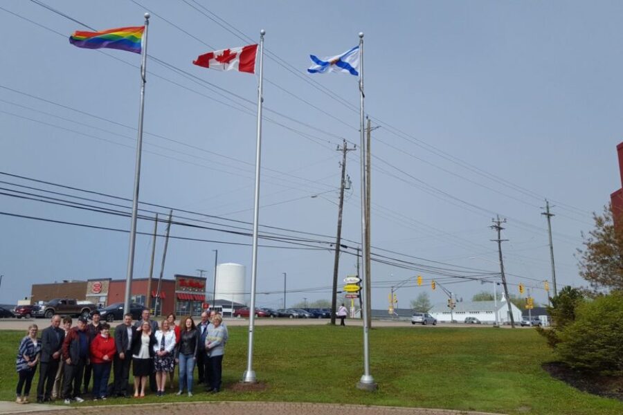 Town officials raise pride flag
