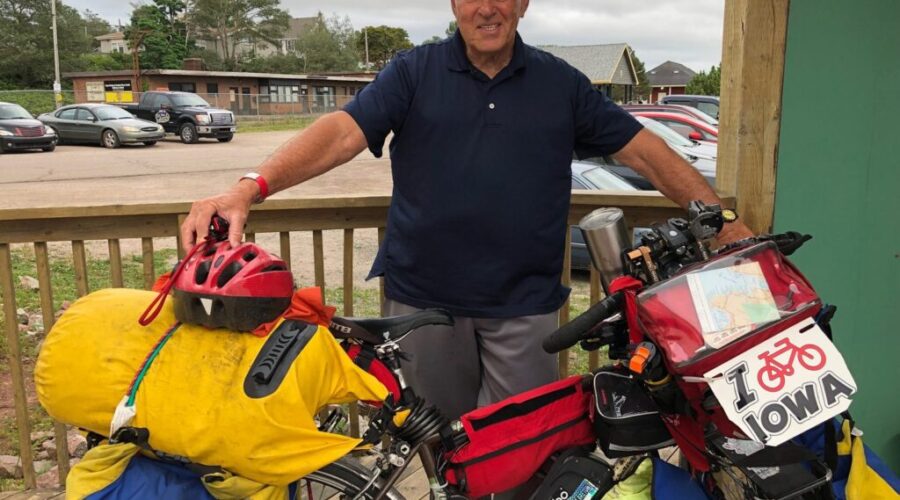 75-year-old cyclist riding east coast for Wounded Warriors