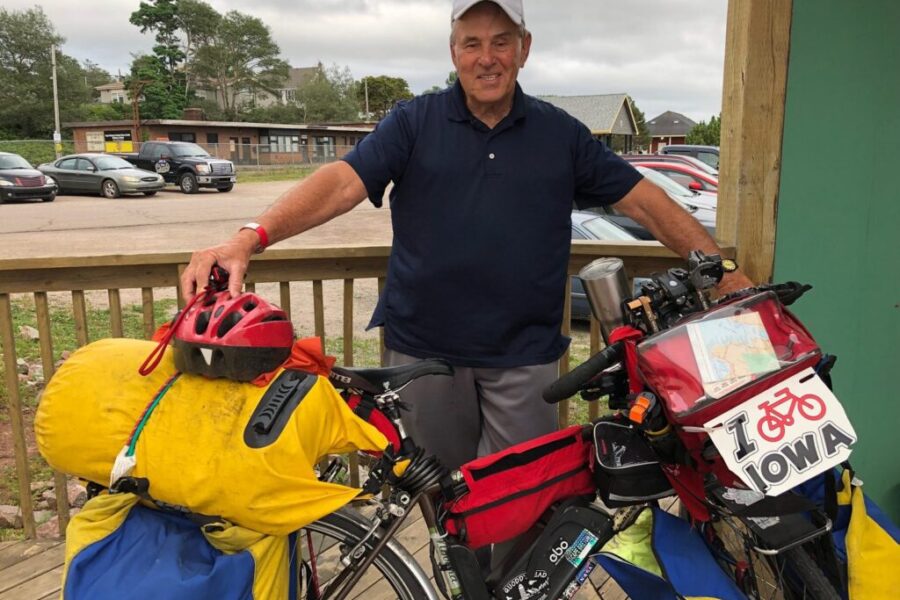 75-year-old cyclist riding east coast for Wounded Warriors
