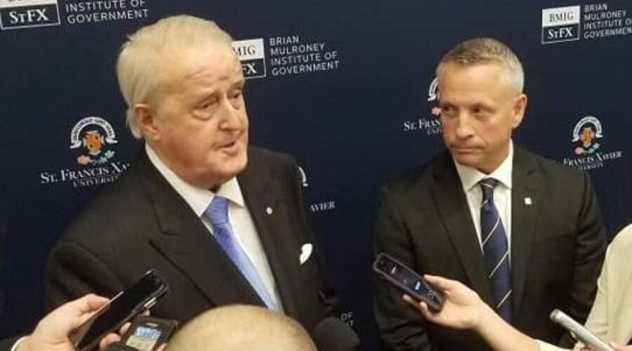 Mulroney officially opens namesake building