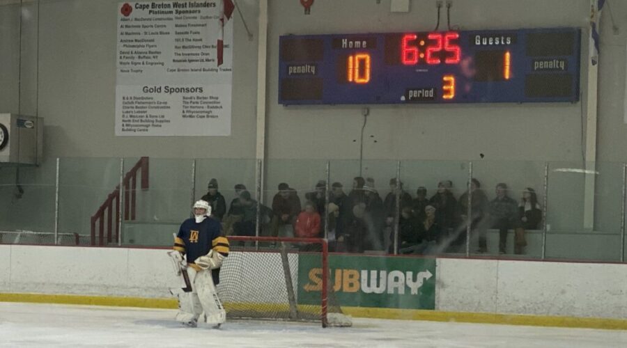 Cape Breton West High School Hockey League results (from Port Hood Monday)