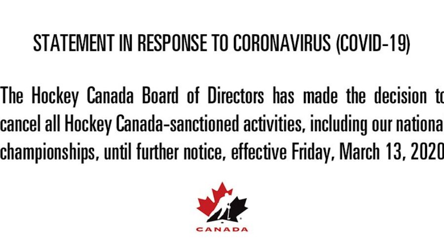 COVID-19 forces abrupt end to minor hockey season