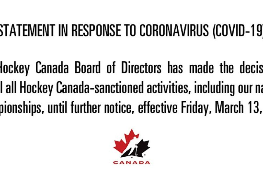 COVID-19 forces abrupt end to minor hockey season