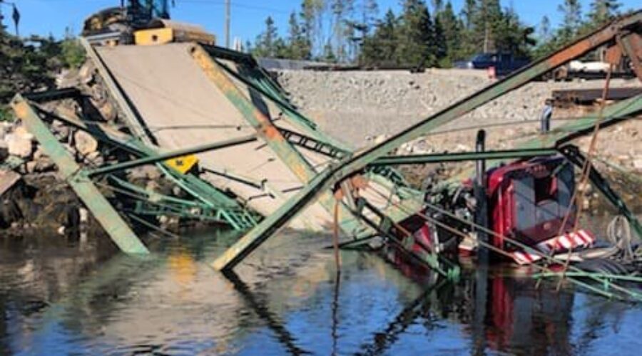 Worker sent to hospital following local bridge collapse