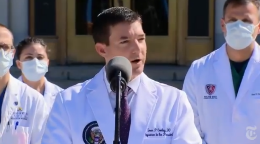 Confusion with date of Trump diagnosis