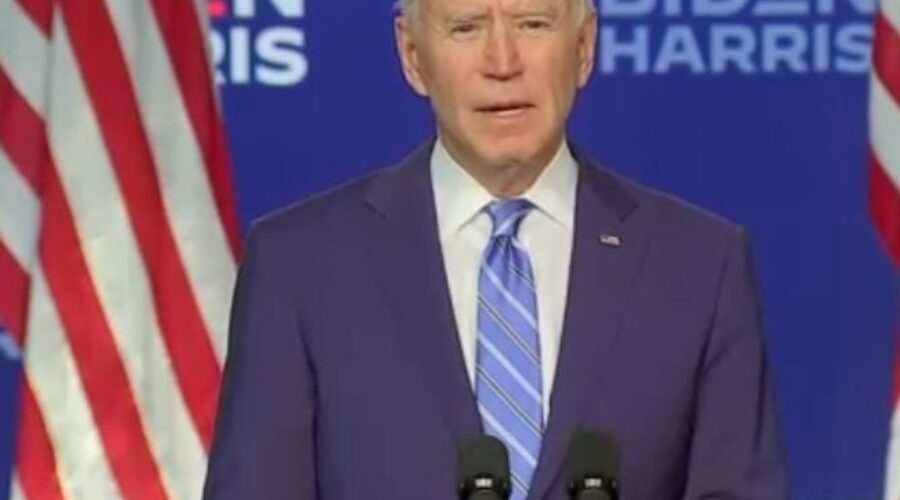 Biden appeals for calm near finish line