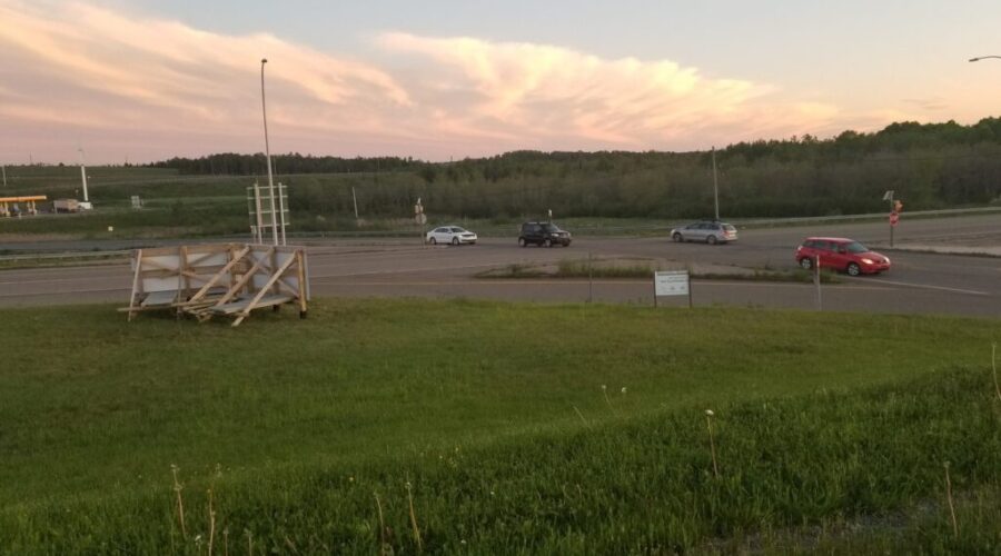 Warden says new roundabout nearing completion