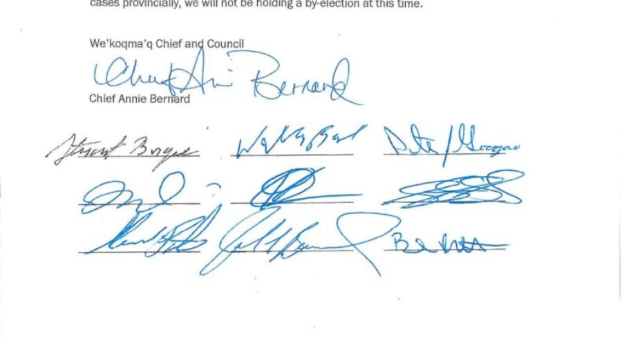 We’koqma’q band councillor faces charges, resigns seat