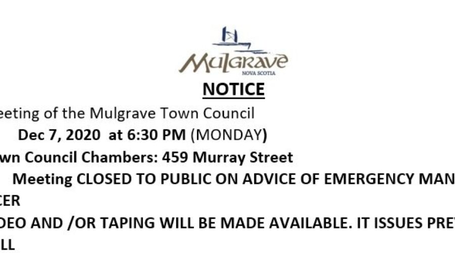 Mulgrave officials close council meetings in second wave