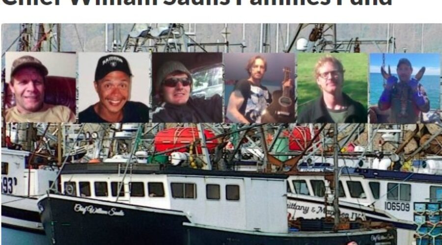 Fundraiser for families of missing fishermen live