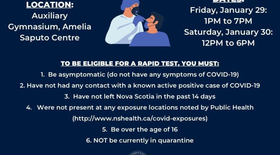 Rapid COVID-19 testing in Antigonish