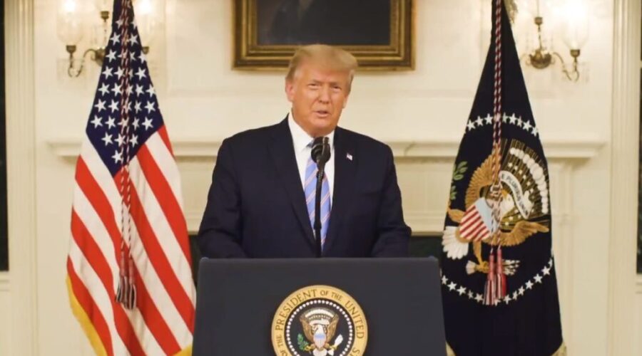 Trump calls for cooler heads after “heinous” US Capitol attack