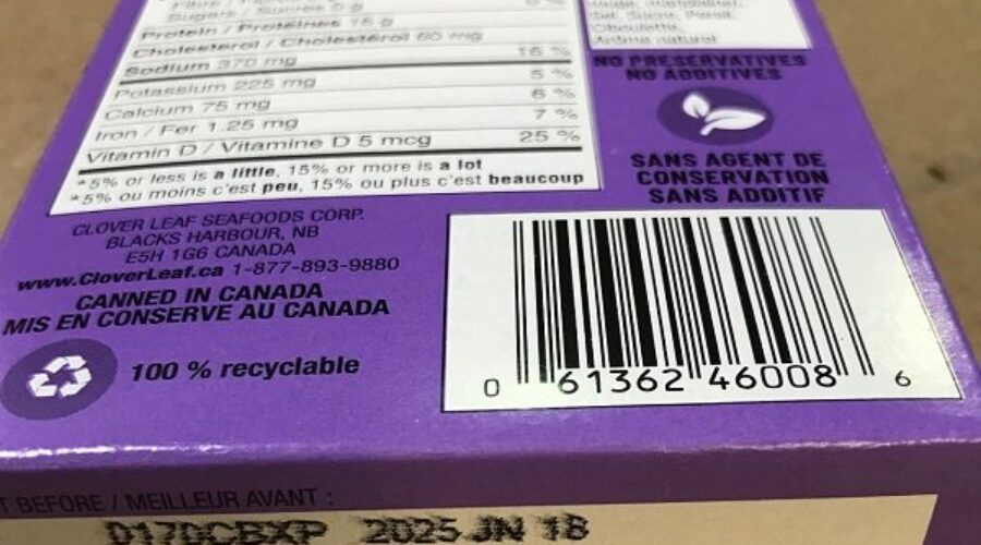 Clover Leaf canned sardine recall