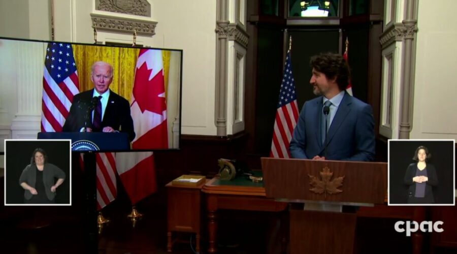 Trudeau, Biden hold first bilateral meeting
