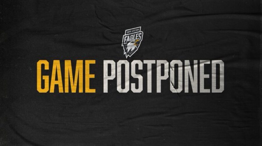 Eagles game versus Charlottetown postponed