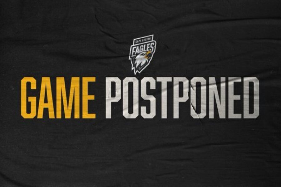Eagles game versus Charlottetown postponed