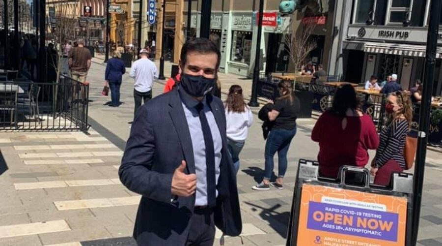 Churchill says COVID testing, vaccination important