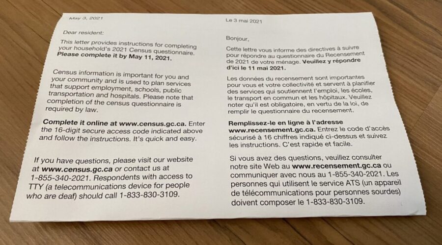 2021 federal census underway