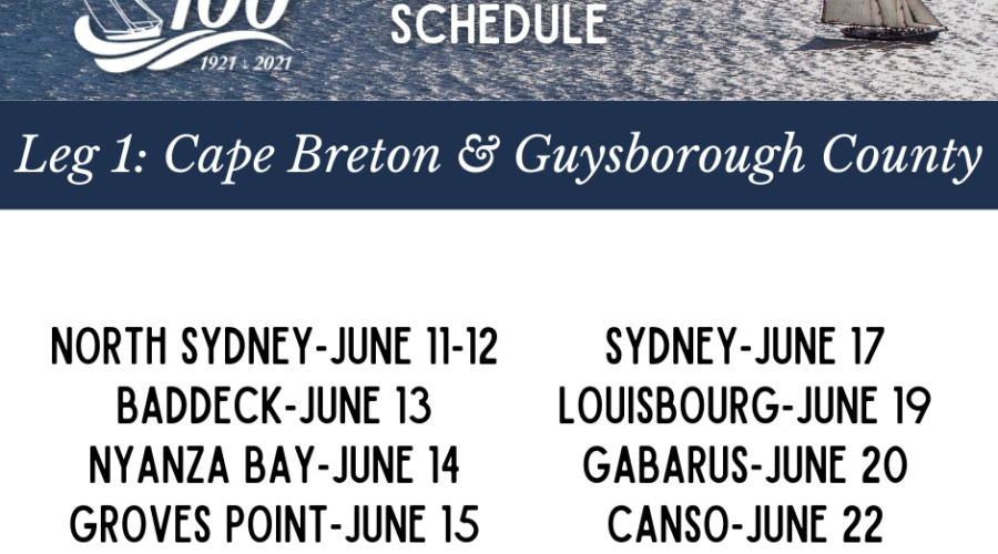 Bluenose II 2021 sail past season schedule