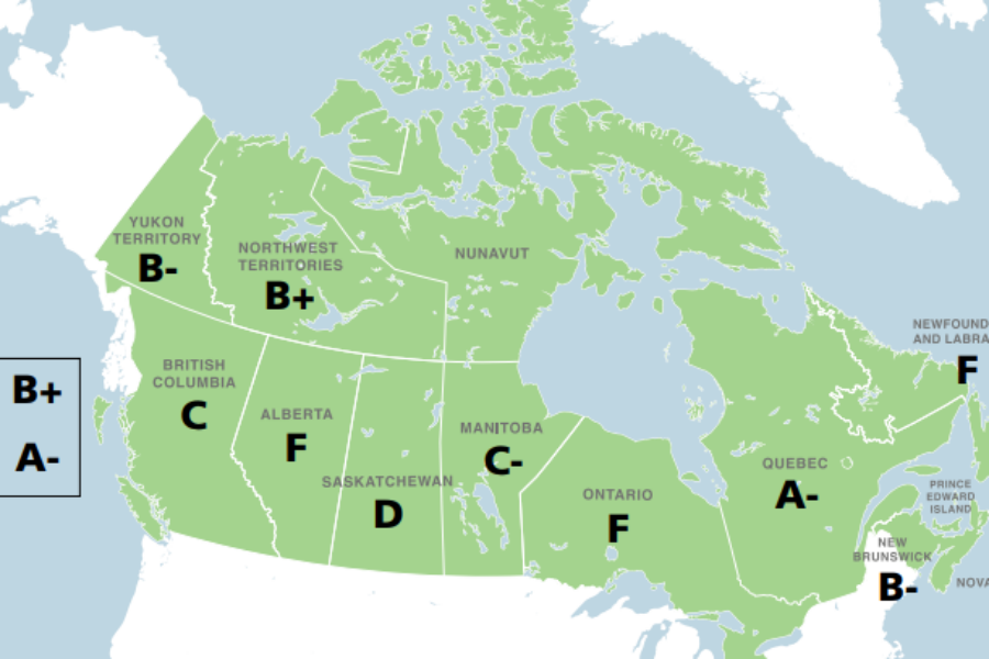 Report gives province “B” for protecting environment