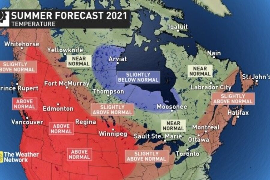 Warm, humid summer expected in the Maritimes