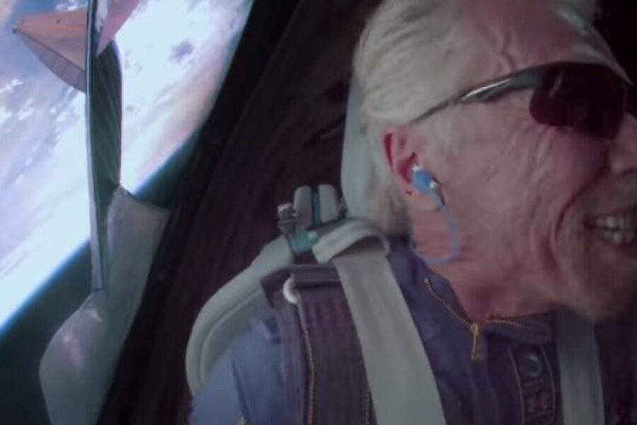 Richard Branson Takes Flight To Space