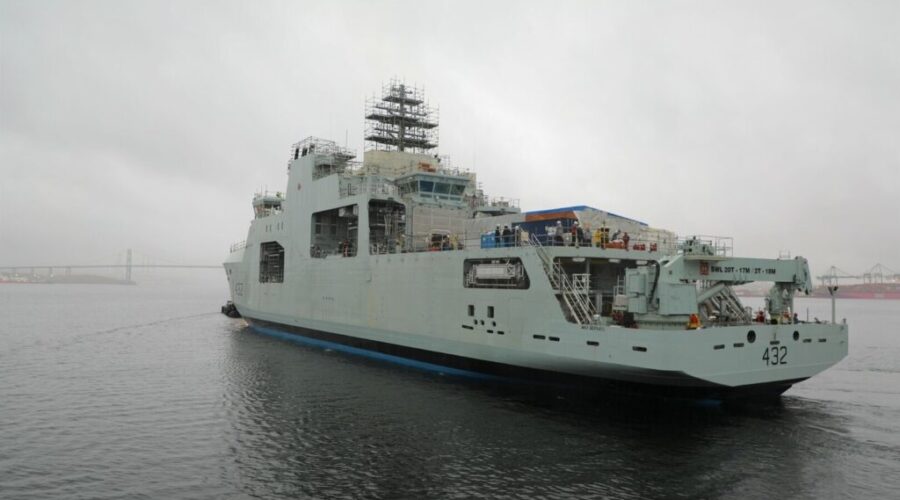 Irving Shipbuilding launches 3rd Arctic patrol ship