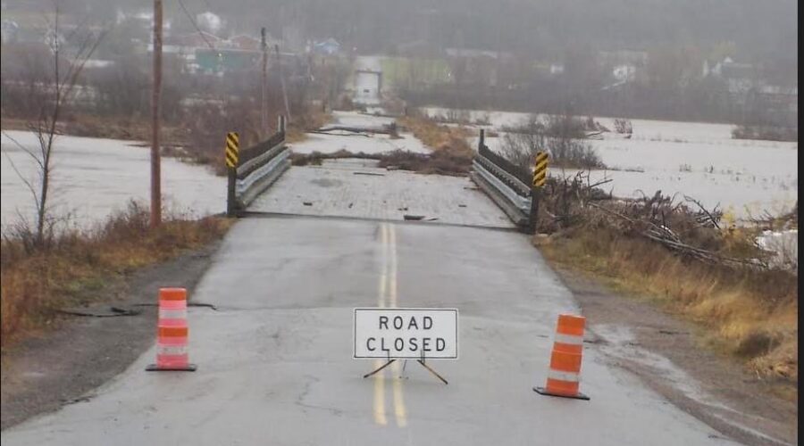 Over 25 roads and bridges closed after storm