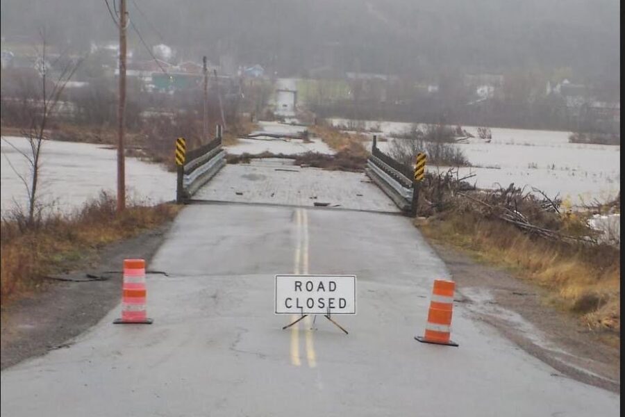 Over 25 roads and bridges closed after storm