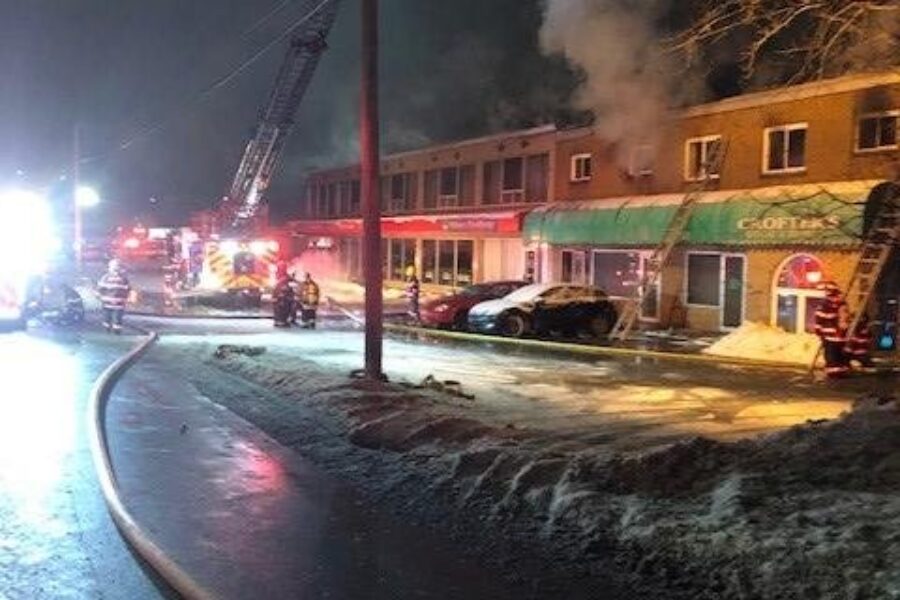 Large Structure Fire In New Glasgow Damages Businesses and Apartments