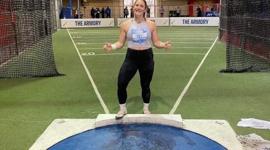 Sarah Mitton Sets Canadian Shot Put Record