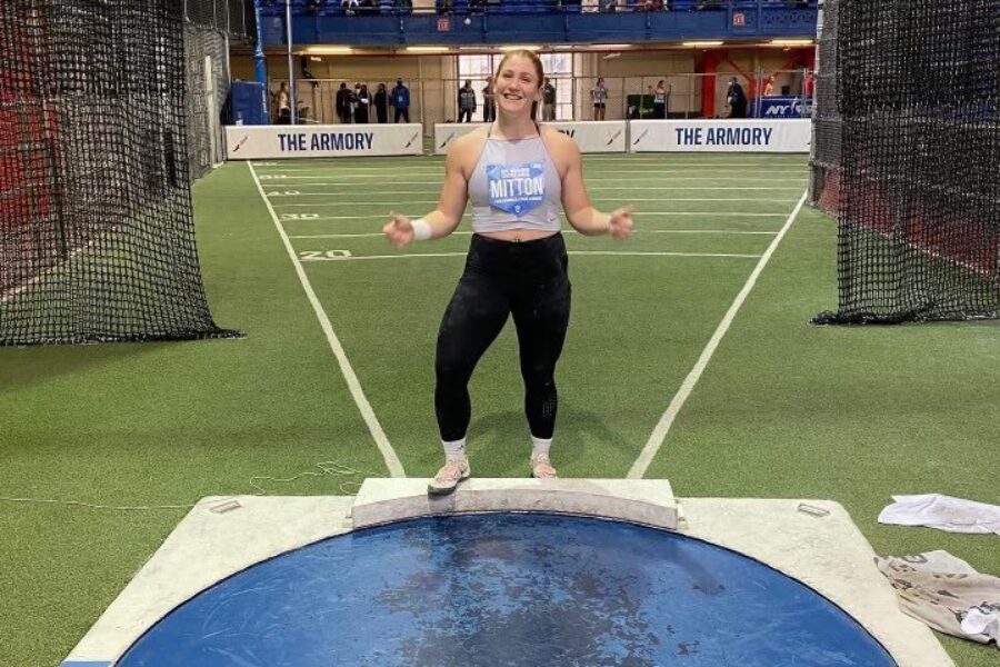 Sarah Mitton Sets Canadian Shot Put Record