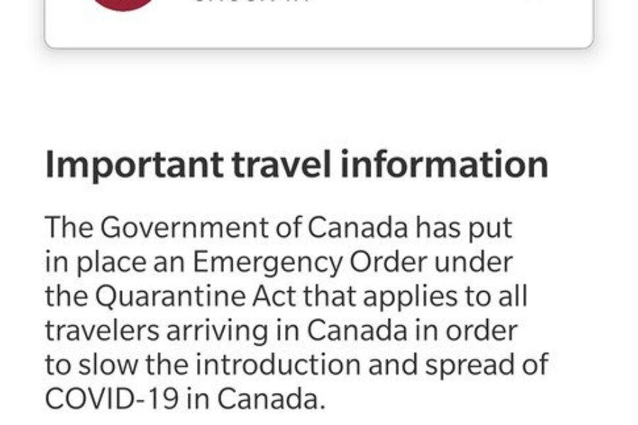 ArriveCAN Rules Change April 1st