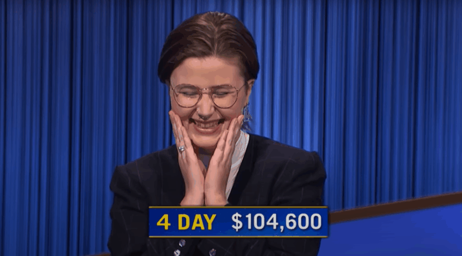 Mattea Roach wins Jeopardy! for the 4th night in a row