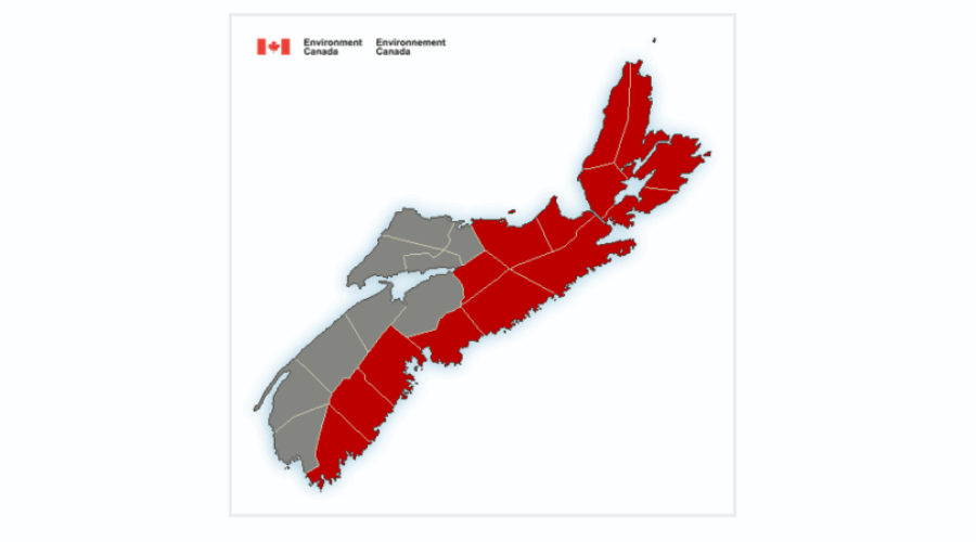 Snowfall warning for most of the province ahead of Monday storm