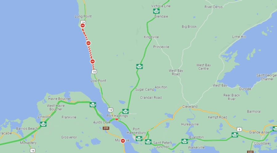 Crash closes section of Route 19, detour in place