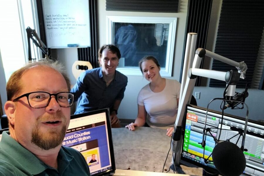 Scottie O chats with Adam and Sam, part of the Guysborough Players Cast of Mamma Mia