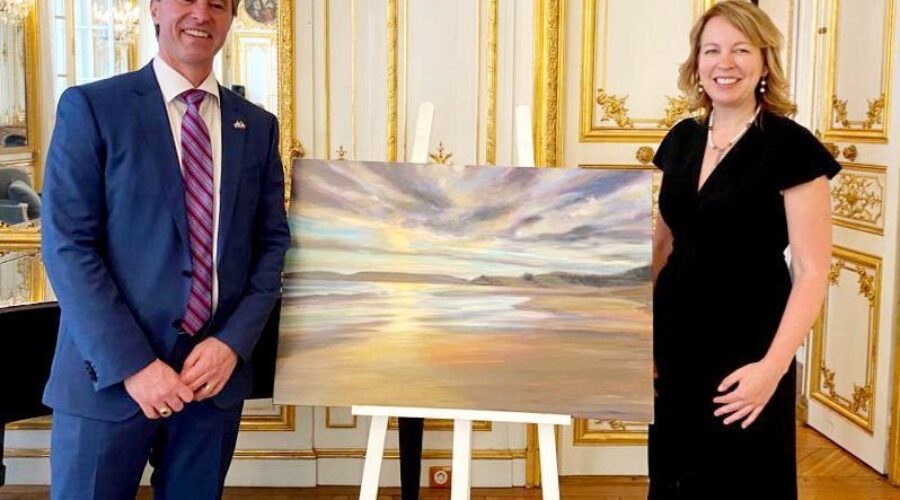 Hirtle’s Beach painting presented to Canadian Embassy in France