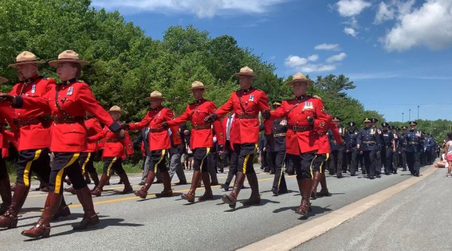 Hundreds gather to remember Mountie who died in mass shooting