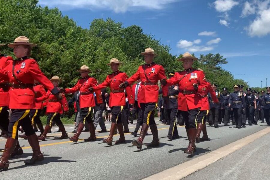 Hundreds gather to remember Mountie who died in mass shooting