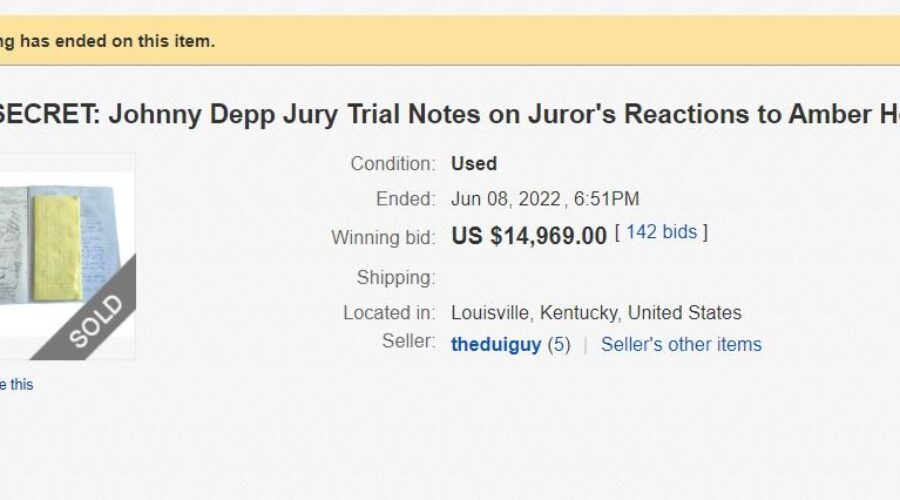 Making a buck (or 14,969) off the Johnny Depp/Amber Heard trial