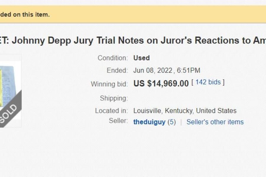 Making a buck (or 14,969) off the Johnny Depp/Amber Heard trial